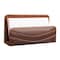 Dacasso Chocolate Brown Leather Business Card Holder AG-3407 - alternate 1